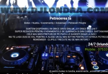 Dj Evenimente: nunti botezuri aniversari
