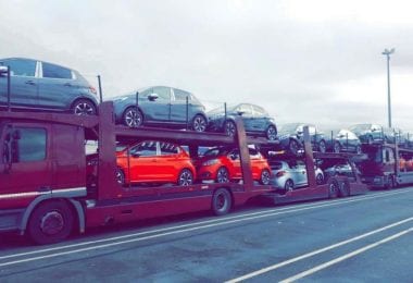 Transport masini pe platforma Anglia Romania