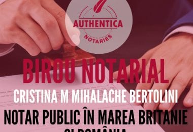 Birou notarial Authentica Notaries - Londra