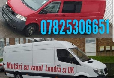 Mutari cu vanul in Londra - UK si Romania