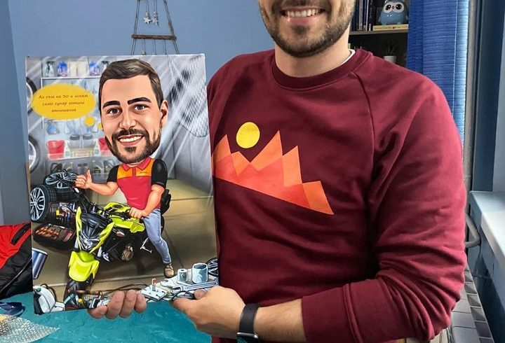 Caricatura Personalizata Tablou La Comanda In UK