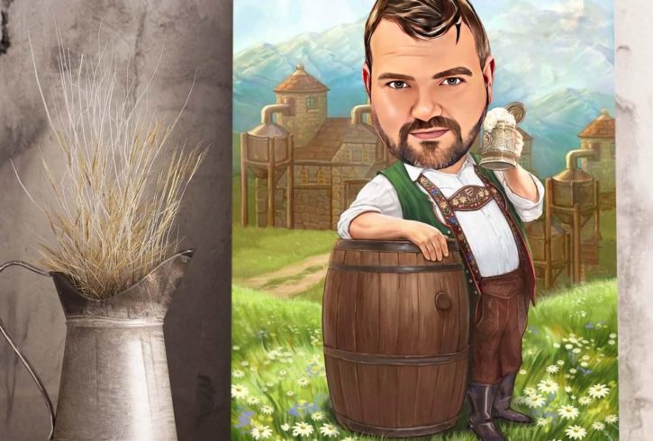 Caricatura Personalizata Tablou La Comanda In UK