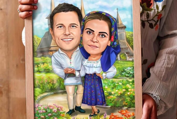 Caricatura Personalizata Tablou La Comanda In UK