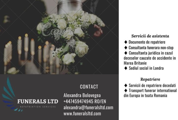 Servicii Funerare De Repatriere Din UK In Romania