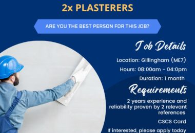 Angajam Muncitori La Tencuit In Constructii In Gillingham, UK