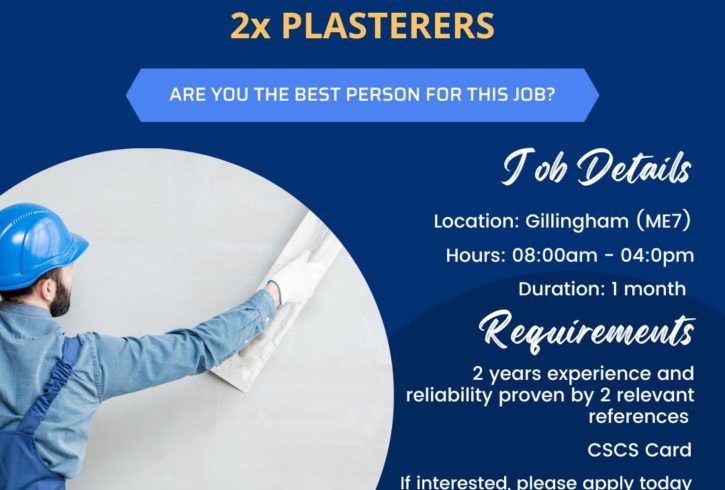 Angajam Muncitori La Tencuit In Constructii In Gillingham, UK