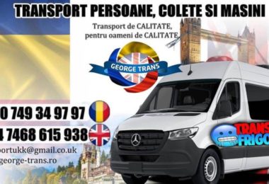 Firma De Transport Persoane Si Colete Romania - Anglia Si Retur