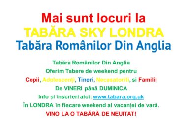 Tabara De Weekend Pentru Copii, Tineri Si Familii In Londra, UK