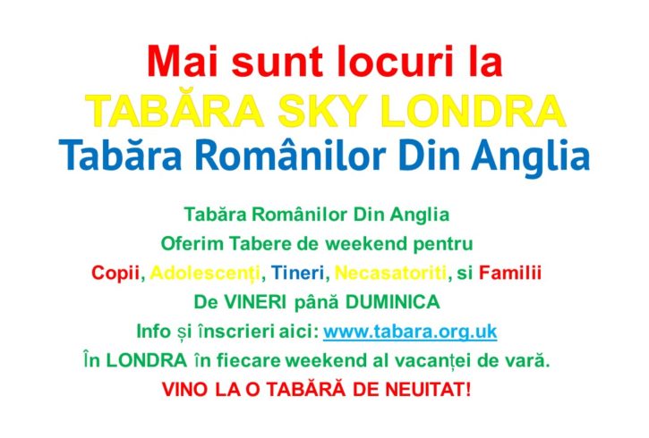 Tabara De Weekend Pentru Copii, Tineri Si Familii In Londra, UK