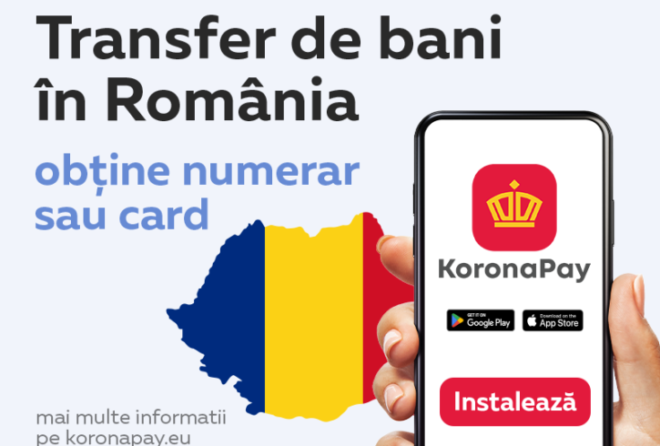 Transfera Bani Usor Din UK in Romania - KoronaPay - Imagine 1