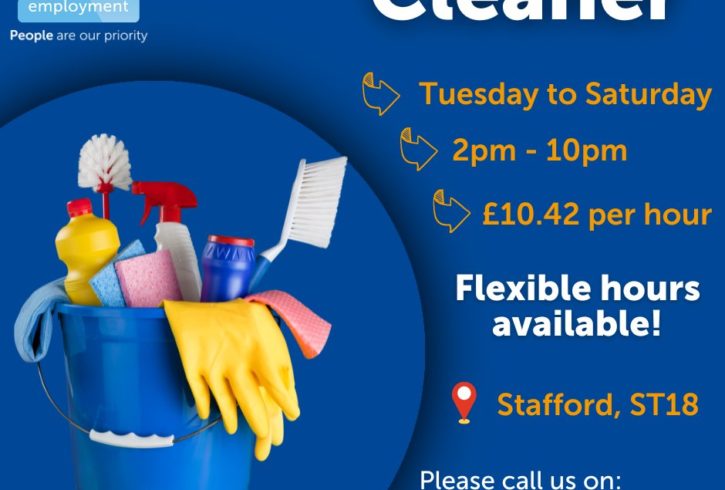 Loc De Munca La Curatenie In Stafford, UK