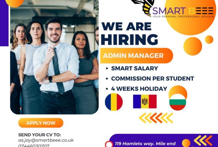 Munca Manager Administrativ/Recruiter In Tower Hamlets, Londra Munca Manager Administrativ/Recruiter In Tower Hamlets, Londra