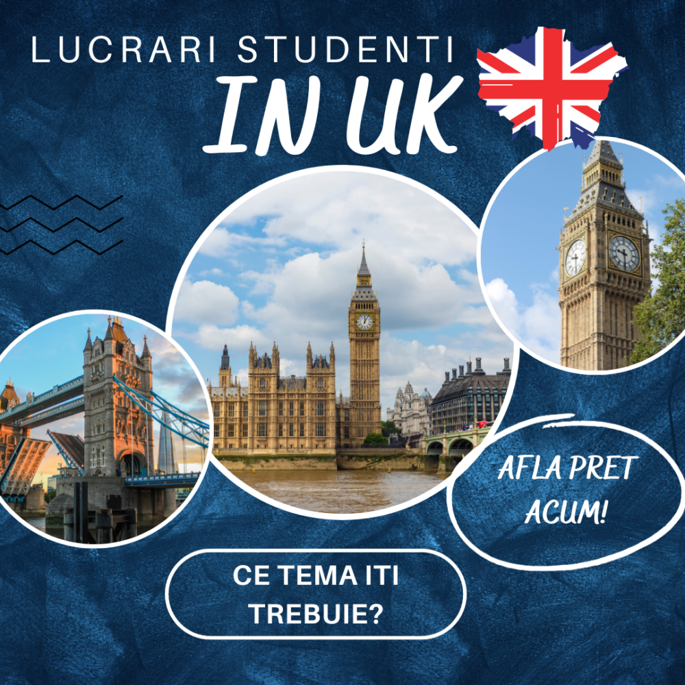 Proiecte, Teme sau Disertatii Pentru Studenții Români din UK