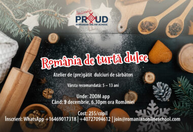 Atelier Online De Preparat Turtă Dulce Pentru Părinți Și Copii