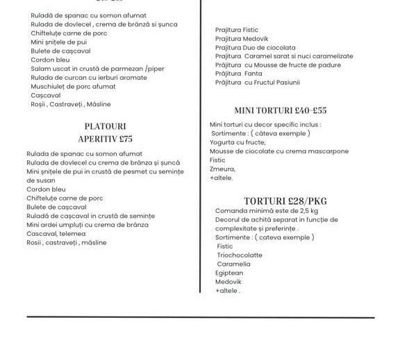 Meniuri La Comandă Pentru Crăciun În Harrow, Londra