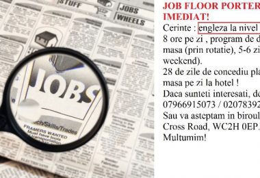 Locuri munca Hoteluri Londra - Agentia Calibre International