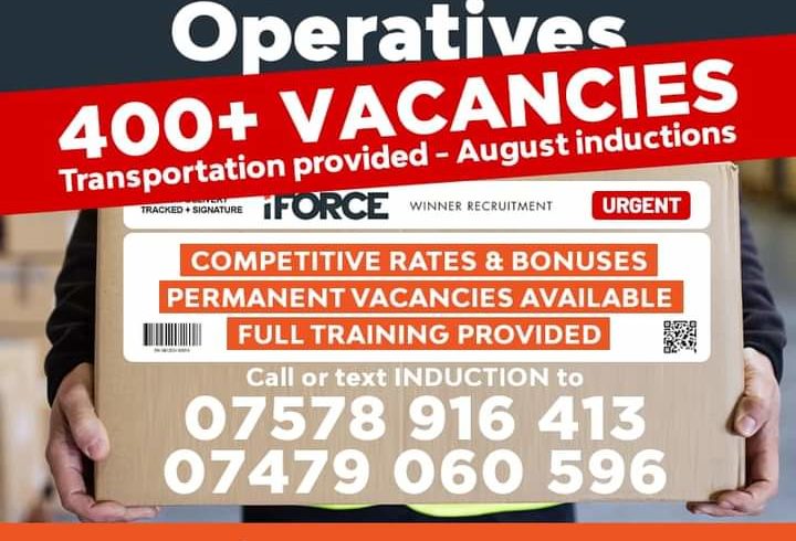 Locuri Munca Operator Depozit in Redditch cu iForce Ltd