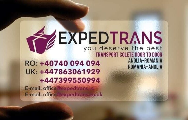 Expedtrans Transport Colete Anglia - România Si Retur