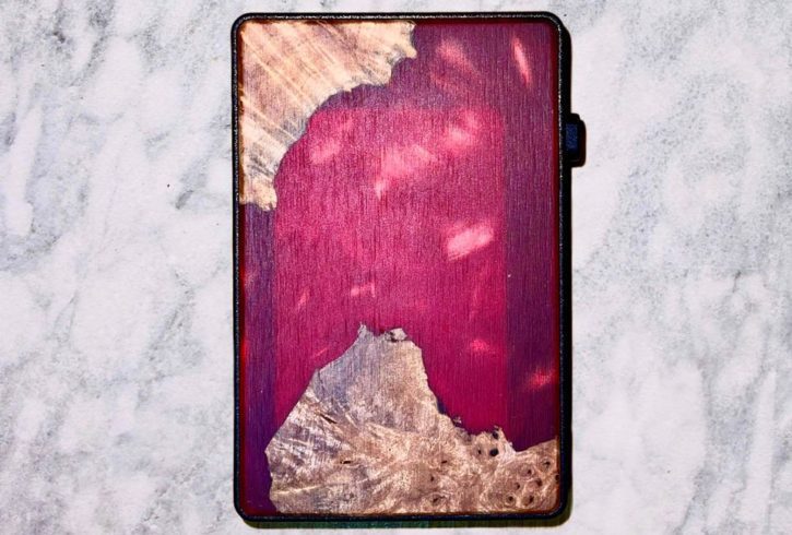 Portofel Suport Card Blocare RFID din Lemn + Rășină