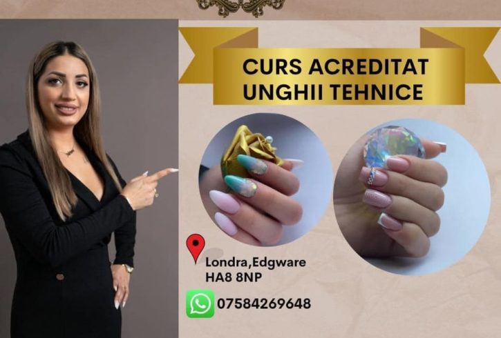 Curs Acreditat Baza de Unghii Tehnice in Edgware, Londra