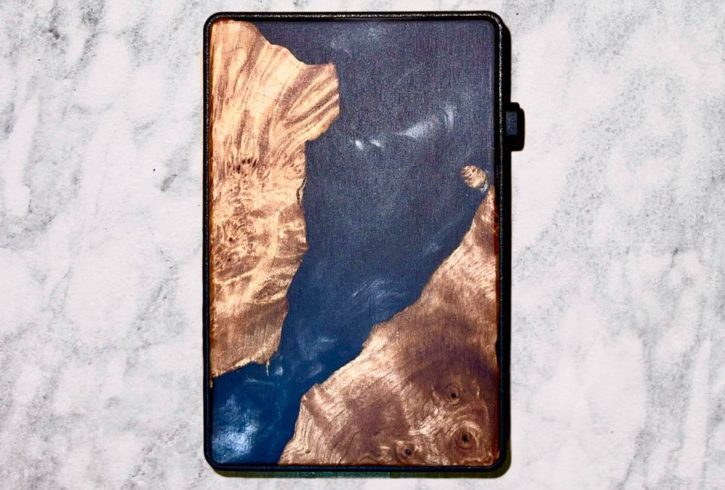 Portofel Suport Card Blocare RFID din Lemn + Rășină