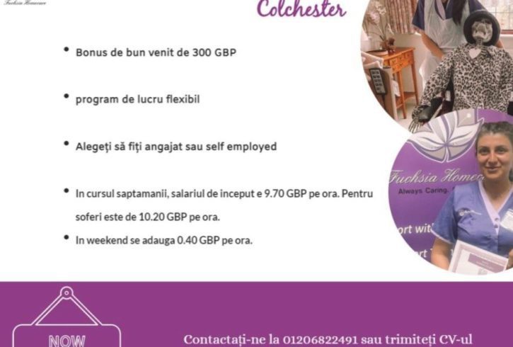 Munca Pentru Care Assistant In Colchester, UK