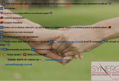 Angajam infirmieri asistenti Leicester UK LE1