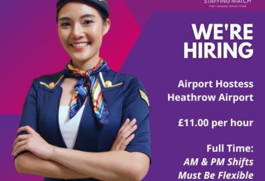 Munca Hostess pentru Aeroportul din Heathrow, UK