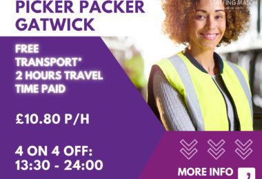 Munca Pentru Pickeri si Packeri In Gatwick, UK