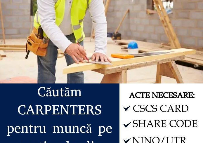 Munca Pentru Tamplari Si Dulgheri In Londra Si In Afara Londrei