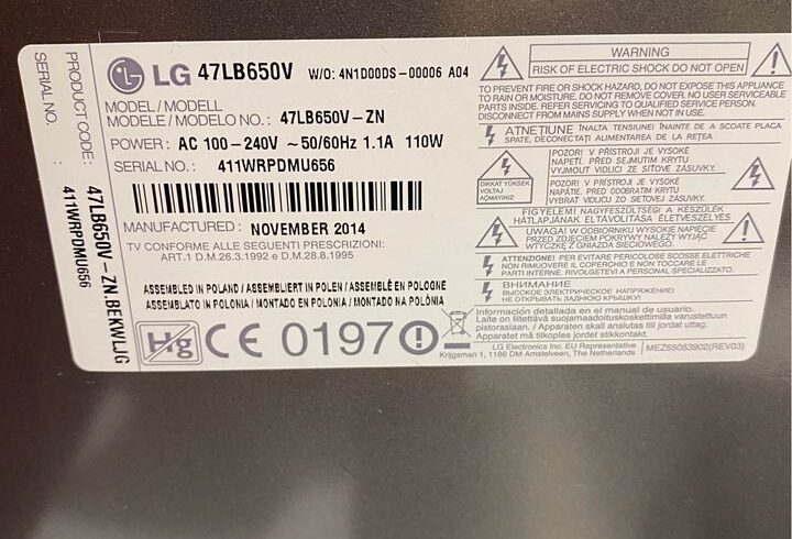 Vand Televizor Smart LG In Slough, UK