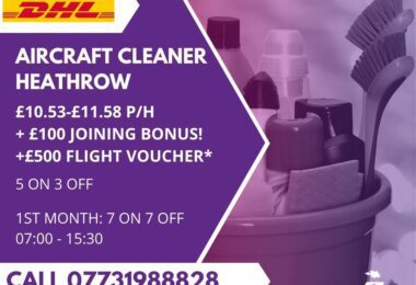 Munca Personal De Curatenie Avion In Aeroportul Heathrow, Londra
