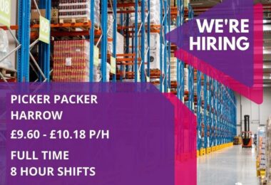 Munca Coletare Comenzi In Depozit In Harrow, Londra
