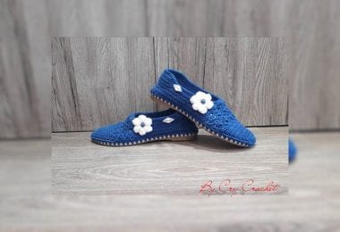 Incaltaminte crosetata manual la comanda cu talpa de cauciuc - Crys Londra