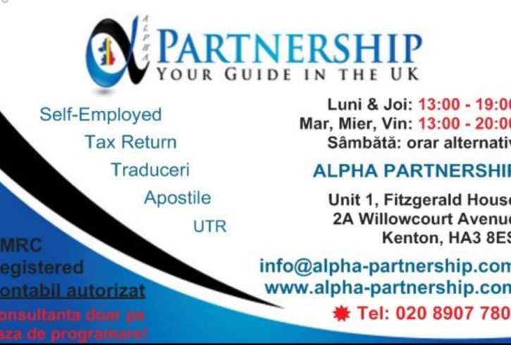 Contabil si Traducator Autorizat in Kenton - Alpha Partnership