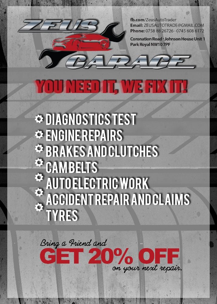 Zeus Auto Trader - Mecanica diagnosticare Londra NW10