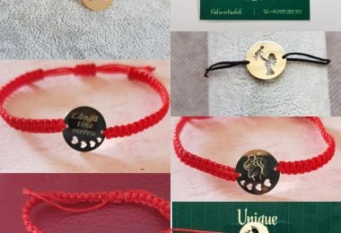 Gravez bijuterii din aur 14k si argint 925 cu poza si text dupa modelul dorit de tine