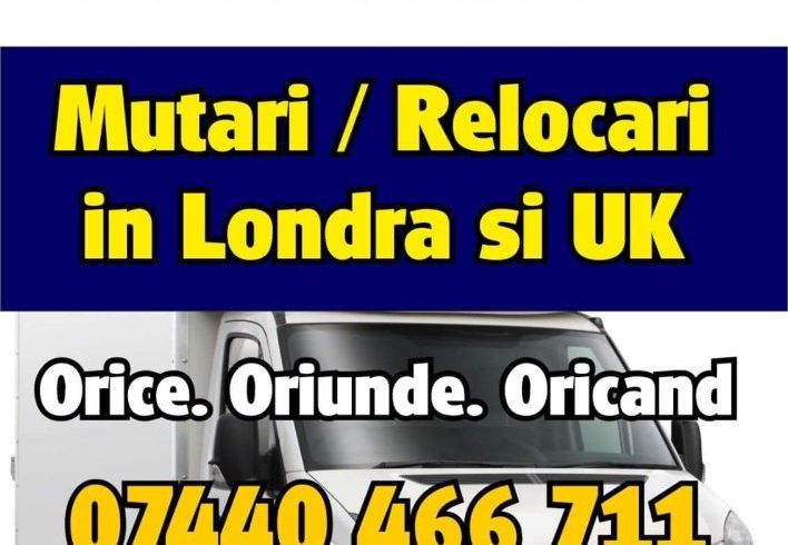 Mutari cu Vanul in LONDRA - UK