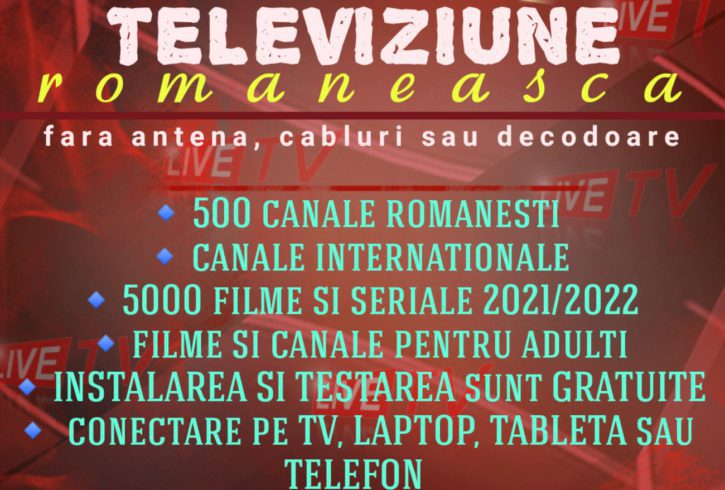 Instalare pana la 500 canale televiziune romaneasca cu test gratuit pentru 24 de ore in UK