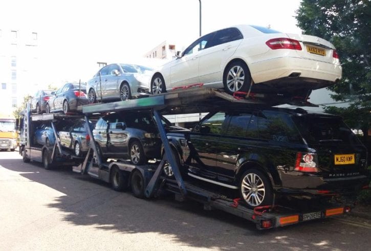 Platforma transport masini / jeepuri / auto de lux Anglia Romania