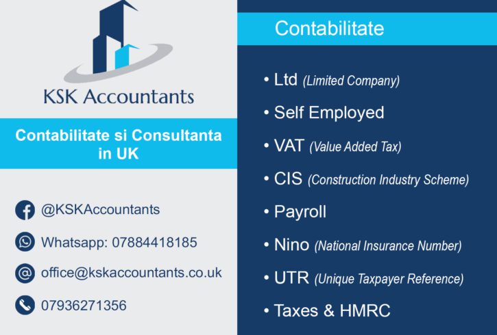 Servicii De Contabilitate Si Consultanta - Cheshire, UK