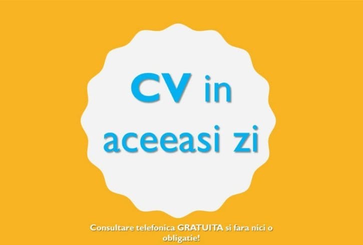 CV in acceasi zi CV in acceasi zi