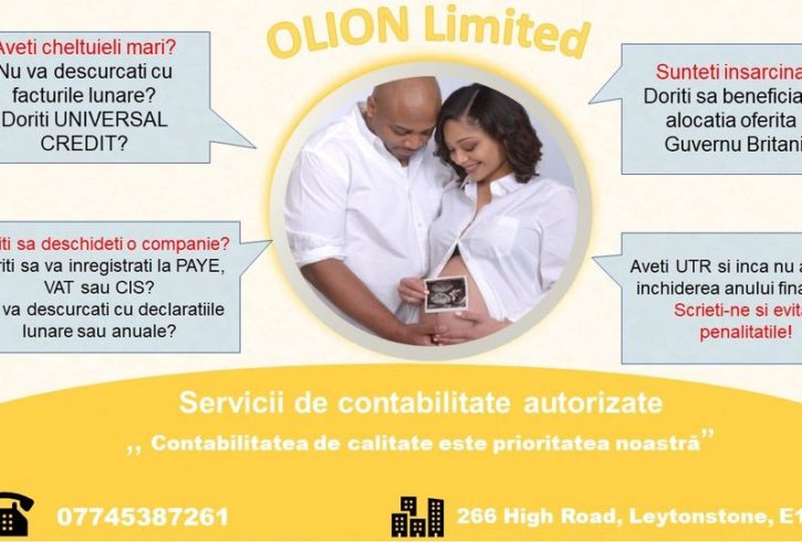 OLION LIMITED - Servicii Consultanță și Contabilitate Autorizate in Londra