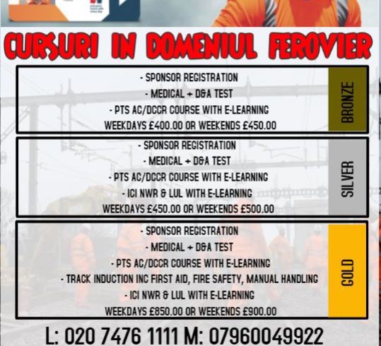 Cursuri si Calificari Constructii si Cale Ferata - Tec Training Ltd.
