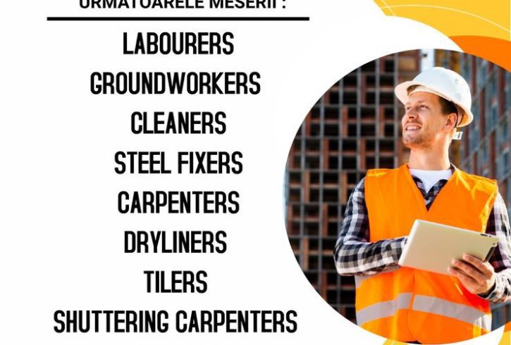 Angajam Muncitori pe Santiere in UK