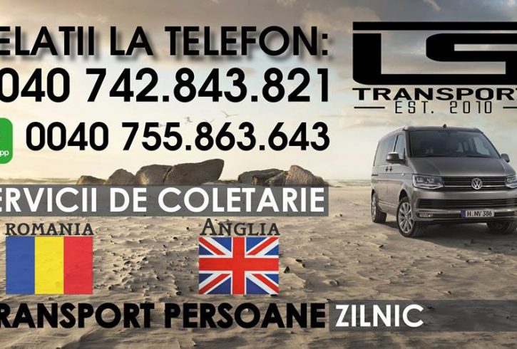 TRANSPORT DE PERSOANE ANGLIA - ROMANIA