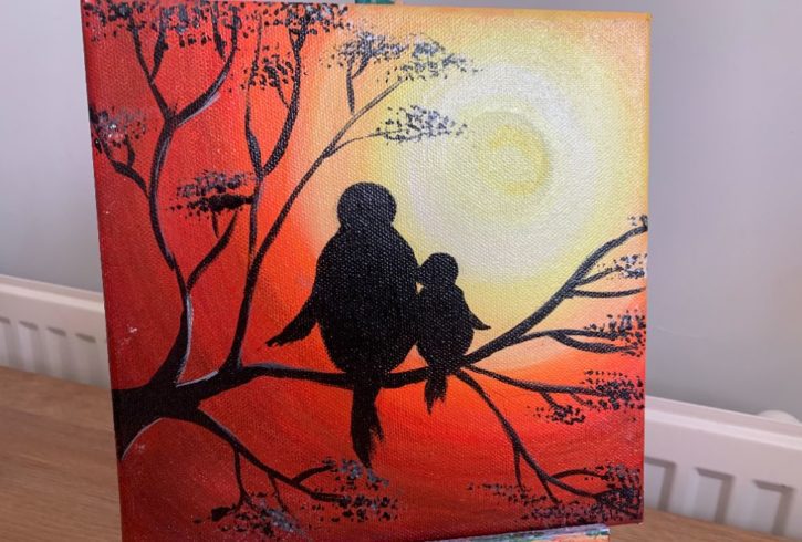 Pasari In Asfintit - Tablou Acrilic in Liverpool UK