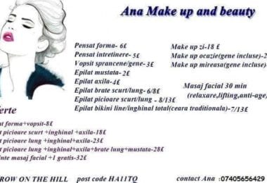 Pensat Epilat Make Up si Masaj facial - Harrow