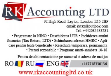Servicii Contabilitate RK Accounting LTD