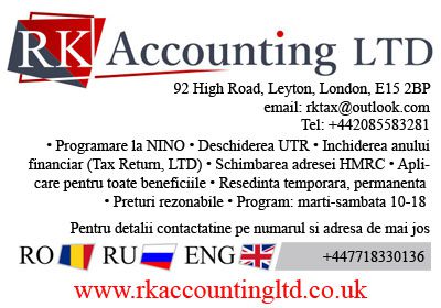 Servicii Contabilitate RK Accounting LTD